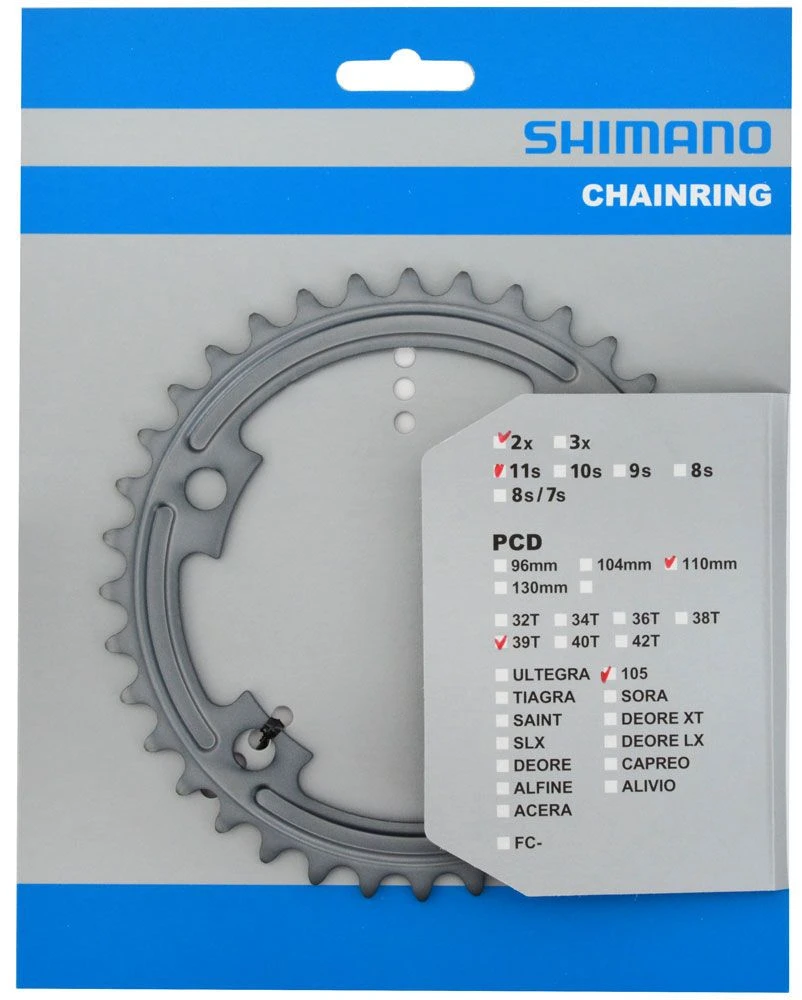Shimano Plato Para FC-R7000 53/39 Dientes Plato 11 Velocidades | Bike-Discount - Imagen 2