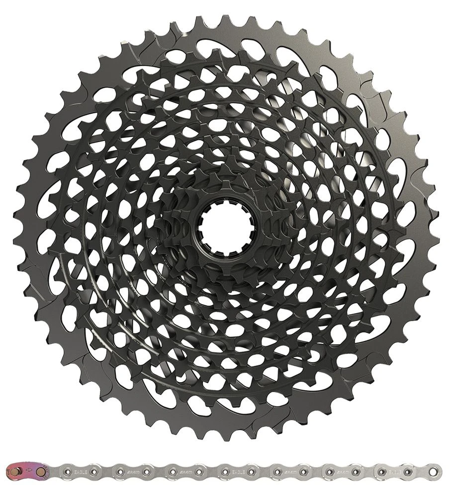 SRAM X01 Eagle Wear Set XG-1295 Cassette + PC X01 Eagle Chain 12-speed 12 Velocidades | Bike-Discount