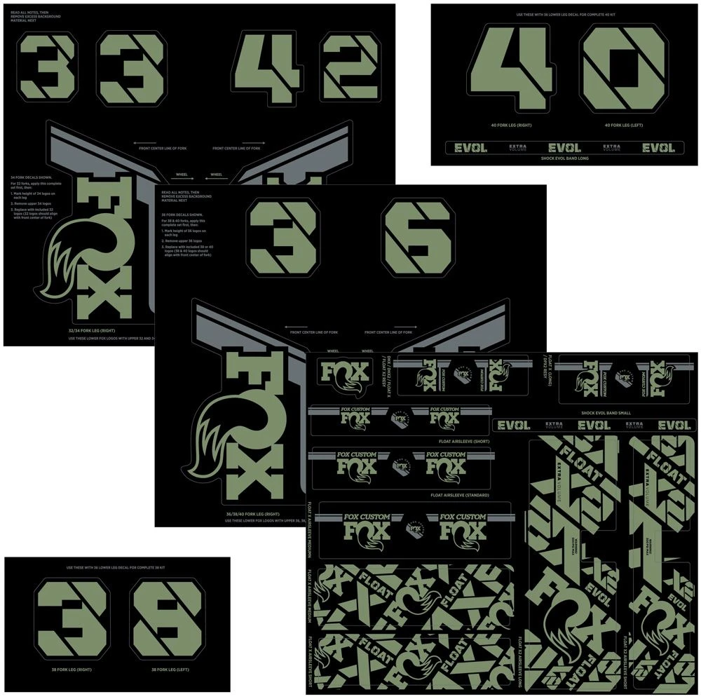 Fox Racing Kit De Horquillas Y Amortiguadores Personalizados 2021 Sticker Set Horquilla - Accesorio | Bike-Discount - Imagen 5