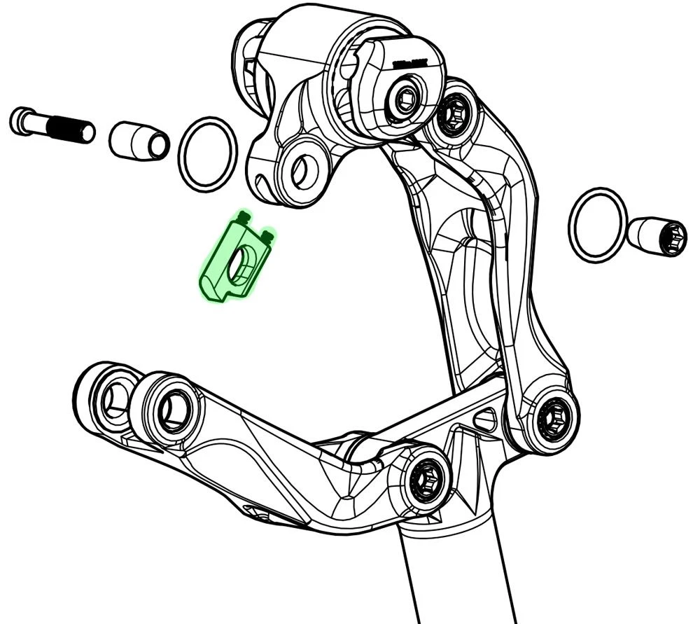 Cane Creek Thudbuster G4 LT Unlock Button Kit Oro Tijas De Sillín - Accessorios | Bike-Discount - Imagen 3
