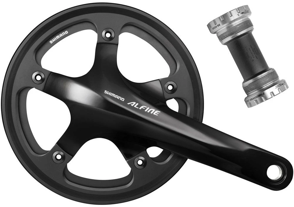 Shimano Manivela ALFINE FC-S501 Con Anillo Protector De Cadena Simple Platos Y Bielas Con Protector De Cadena | Bike-Discount
