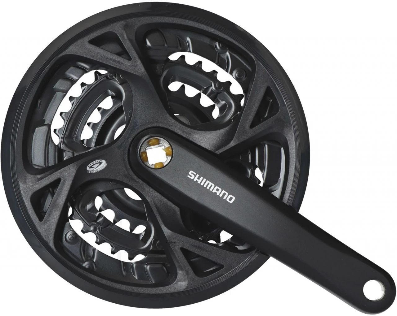 Shimano FC-M371 3x9-velocidad Bielas 48/36/26 Platos Y Bielas Con Protector De Cadena | Bike-Discount