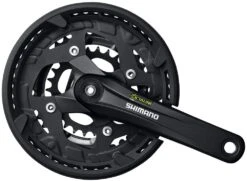 Shimano FC-T4010 Manivela De 3x9 Velocidades 48/36/26 Platos Y Bielas Con Protector De Cadena | Bike-Discount