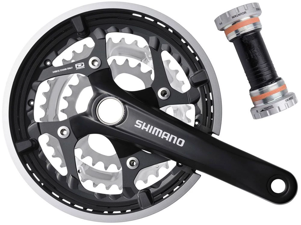 Shimano FC-T551 Manivela De 3x10 Velocidades 48/36/26 Platos Y Bielas Con Protector De Cadena | Bike-Discount