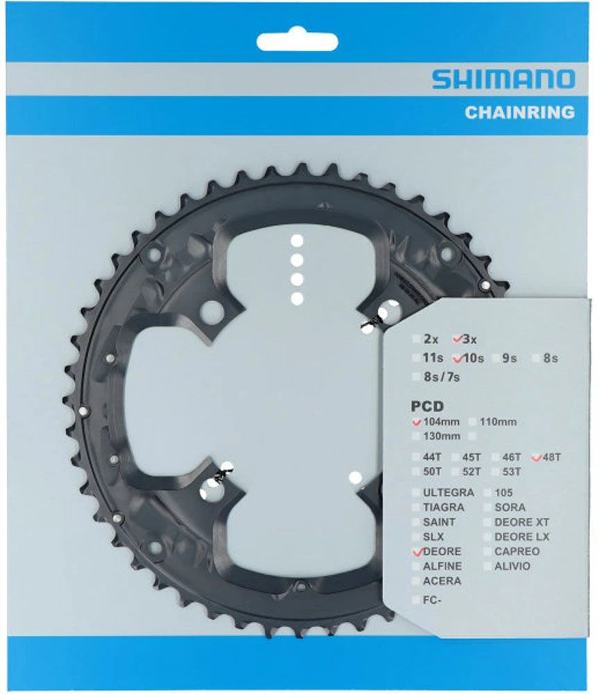 Shimano FC-T6010 Plato 48T Para Protector De Cadena 10 Velocidades | Bike-Discount - Imagen 3