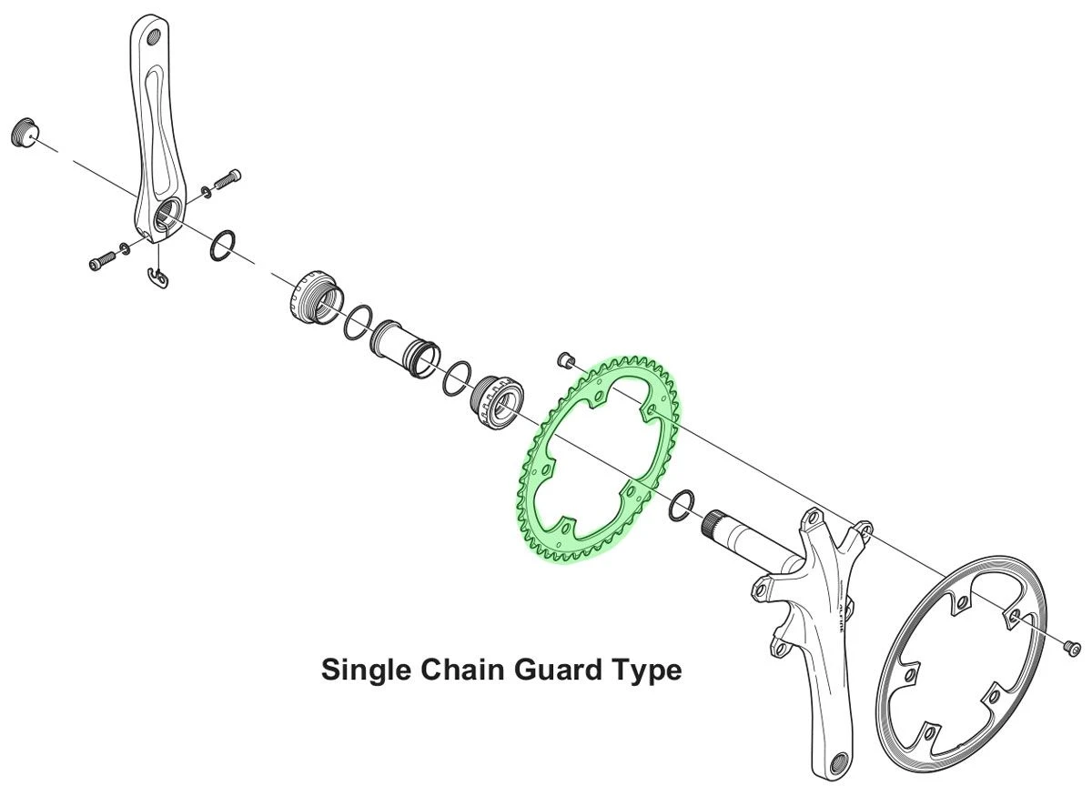 Shimano Plato ALFINE Para FC-S501 8 Velocidades | Bike-Discount - Imagen 2