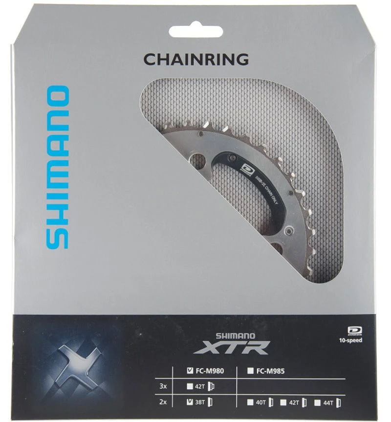 Shimano Plato XTR 2x10 Velocidades Para FC-M980 38 Dientes (AH) 10 Velocidades | Bike-Discount - Imagen 3