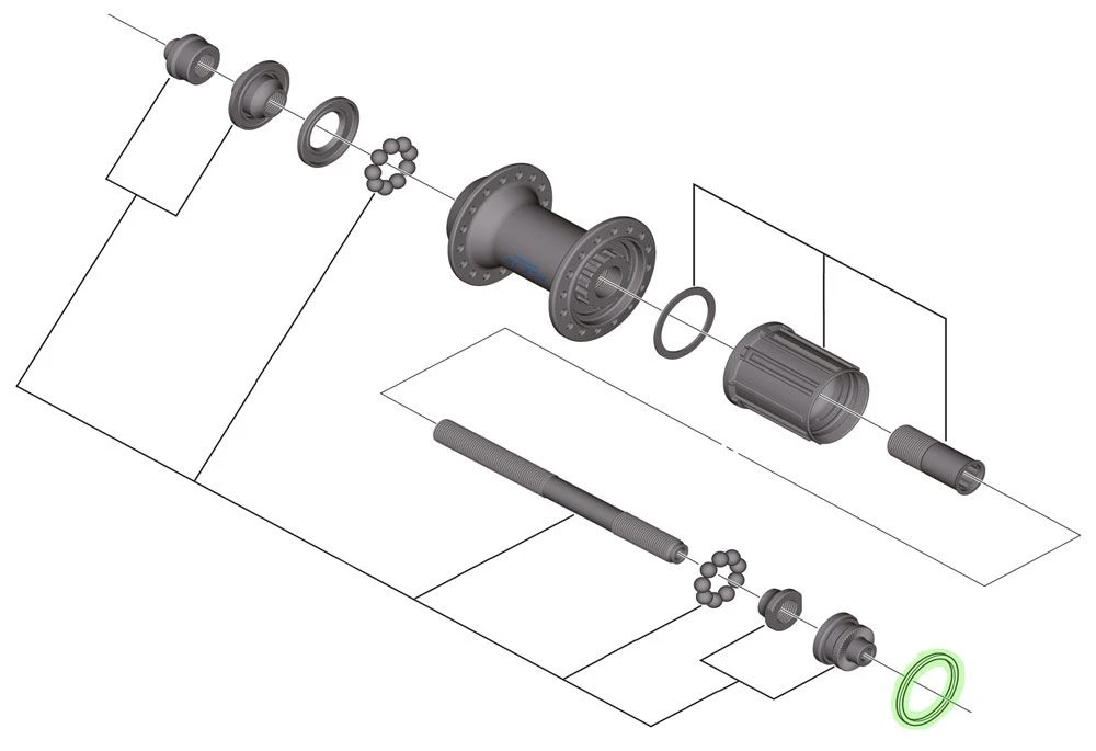 Shimano Anillo Espaciador De 1,85mm Para Cassettes De 10 Velocidades Casete - Accesorios | Bike-Discount - Imagen 2