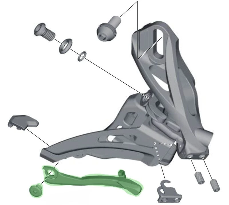 Shimano Recogedor De Cadena Para FD-M9025 / M8020 / M8025 Accesorios | Bike-Discount - Imagen 2