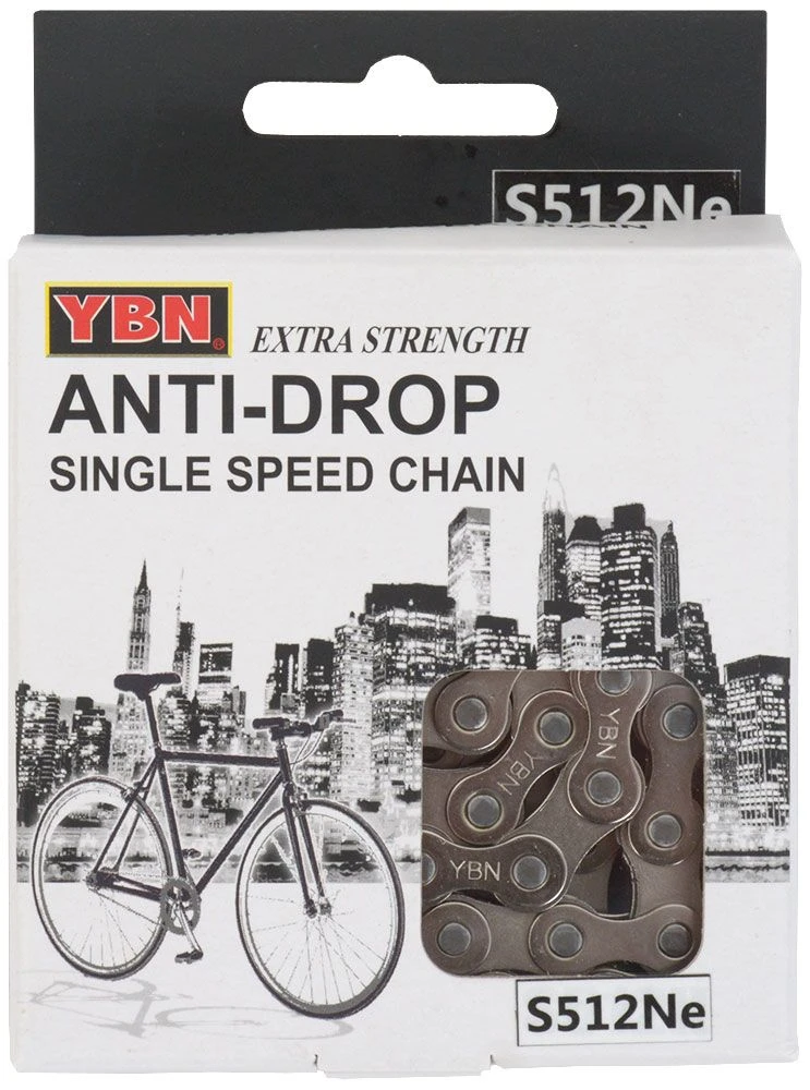 YBN Cadena Singlespeed E-Bike S512Ne S2 136 Eslabones 1/2 "x3/32" Cadena - Unica | Bike-Discount - Imagen 2